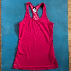 EUC Nike Running Dri-Fit Racerback Tank Top Women's Small Green topo run singlet